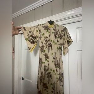 Vintage Hawaiian Casuals by Stan Hicks 100% Silk Tunic Dress